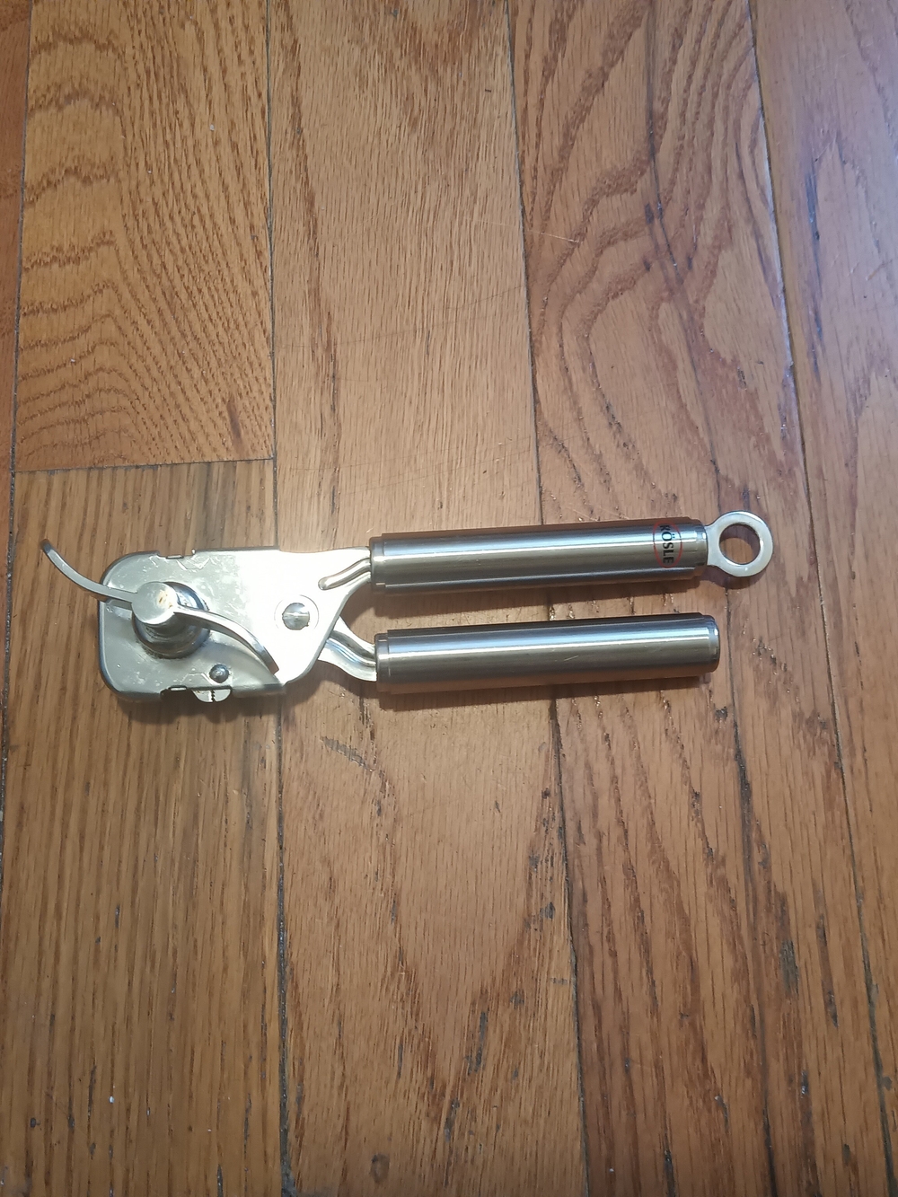 Stainless Steel Can Opener with Ergonomic Handles - Silver